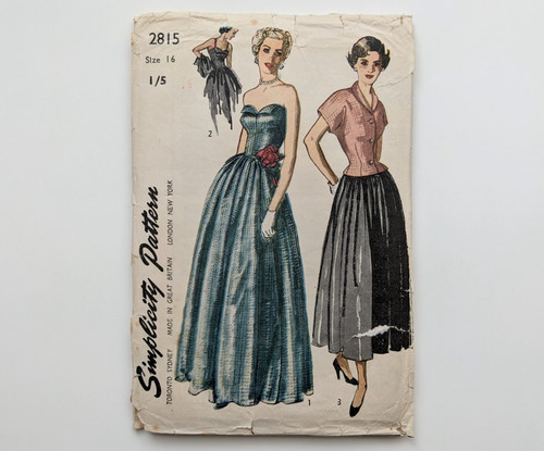 Vintage 1940s sewing pattern - , |