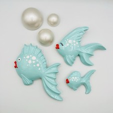 Wall Chalkware Fish Family