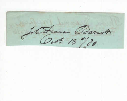 John francis barnett signed - francis,