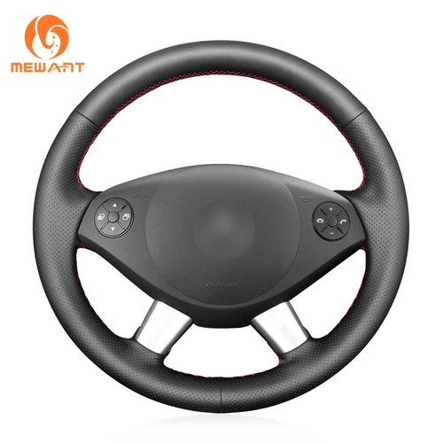 Leather steering wheel cover - steering,