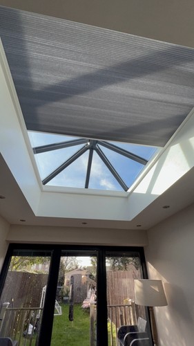 Motorised pleated blind for - motorised,