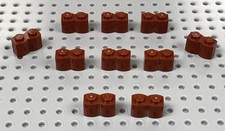 Lego reddish brown 1x2 - brown,