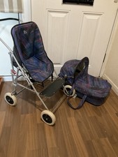 Vintage Silver cross Doll’s Combi Pram And Pushchair Wayfarer (RARE)
