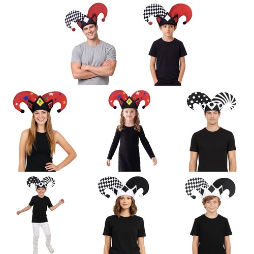 Jester costume horn hat - jester,