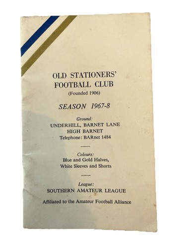 1967 old stationers fc - stationers,