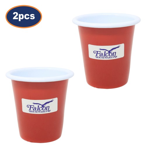 Mug enamel 2pcs steel - 2pcs, 8cm