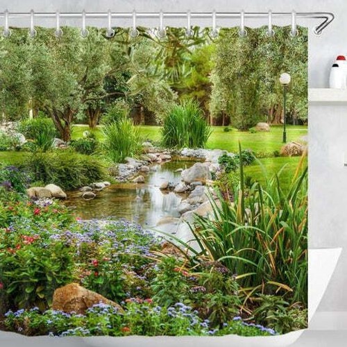 Cottage garden pond - cottage,