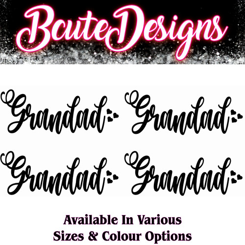 Grandad vinyl decal sticker - 4x,