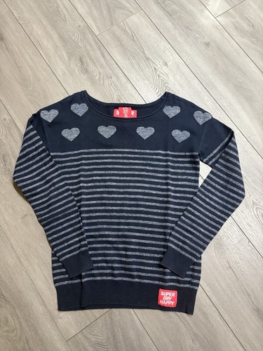 Superdry navy grey knit crew - knit,