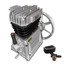 3HP 2.2KW Cylinder Piston Style Air Compressor Pump Head Air Tool Twin Cylinder