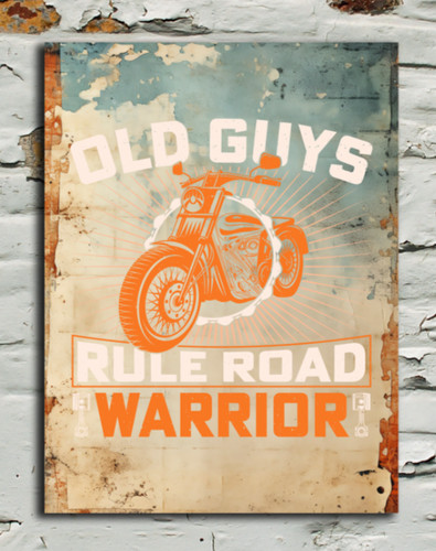 Old guys rule vintage look - old,