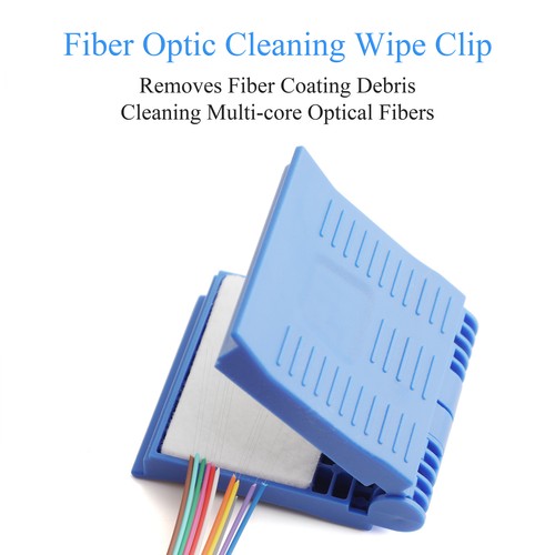 Fibre optic cleaning clip - optic,
