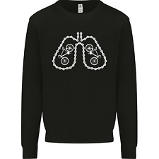 Bicycle Lungs Cyclist Funny Cycling Bike Mens Sweatshirt Jumper