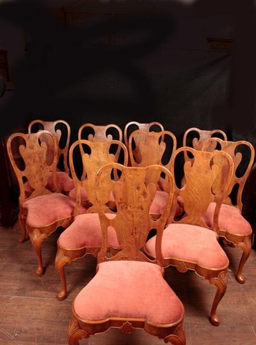 Queen anne dining chairs - chairs,
