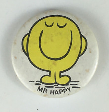 VINTAGE PIN BADGE MR MEN MR