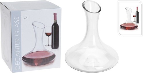 Glass red wine decanter - 1.5l,