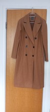 PRIMARK TAN FASHION COAT Size 10 With Pockets