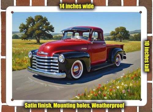 Metal sign 1951 chevrolet - metal,