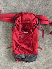 Vango Contour 60+10 L Red Rucksack Backpack with Rain Cover for Hiking