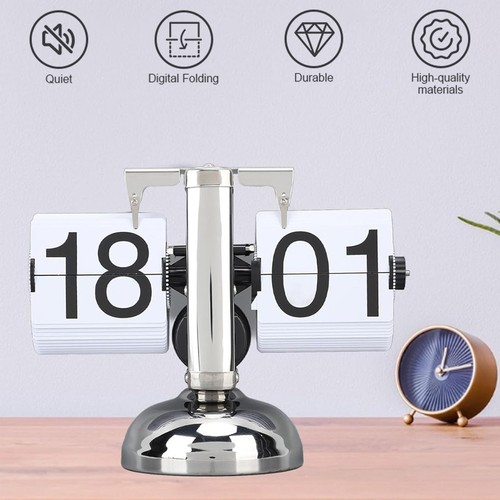 Digital flip desk clock - clock, retro