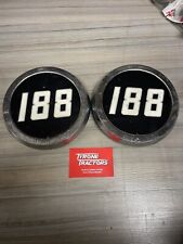 Massey Ferguson 188 Bonnet Badge Medallions Original Mf Tractor Metal