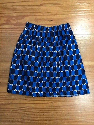 Boden blue patterned skirt - boden,