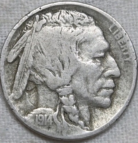 1914 buffalo nickel nice - nickel,