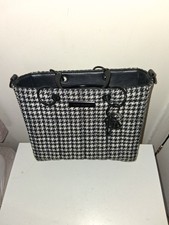 River Island Black and White Dogstooth check Bag