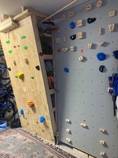 Home climbing wall, panels, T-Nuts, climbing holds and frame
