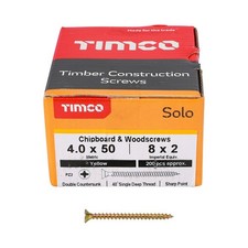 Timco SOLO 4.0 X 50MM YELLOW