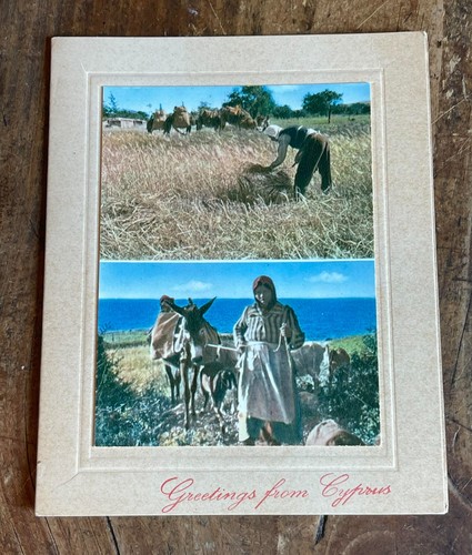Vintage cyprus post card - vintage,