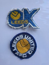 Leeds Utd fabric badges / sew on patches 1970s