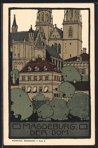 Lithographic print magdeburg - print,,