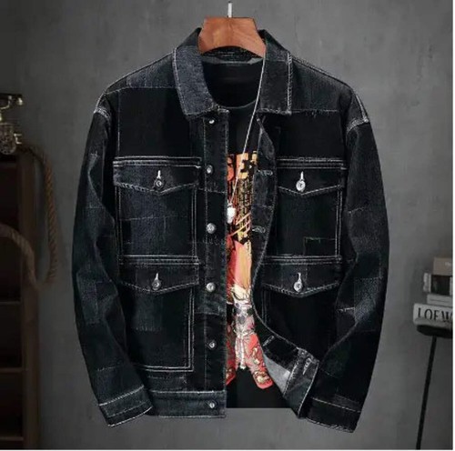 Men vintage flocked panel - vintage,