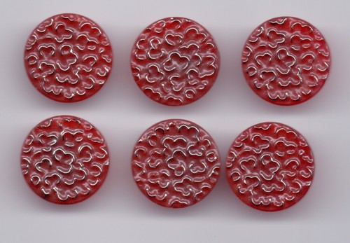 Glass vintage buttons - 6, - 