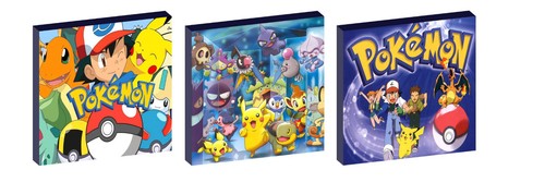 Pokemon set wall art - 3,
