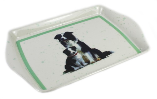 Dog puppy snack tray border - &,