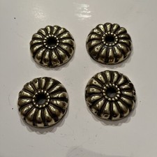 Four antique brass bed