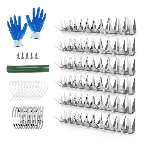 Stainless steel bird - stainless, spikes