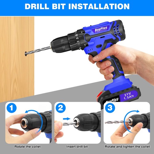 Cordless drill electric - cordless,