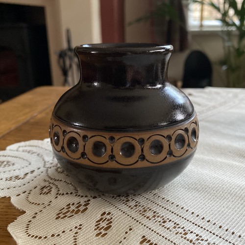 Jersey pottery small vase - jersey,