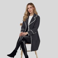 Women Fleece Lapel Jacket
