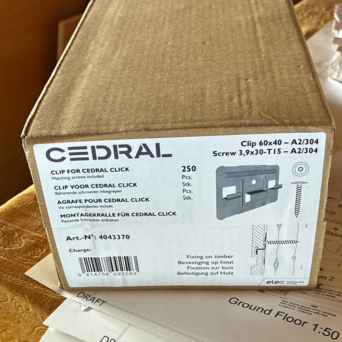 Cedral click decking clips - click,