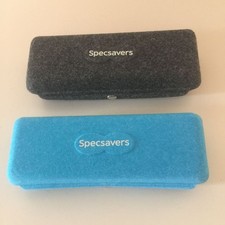 2 x New Specsavers Semi-hard Glasses Cases with Cleaning Cloths