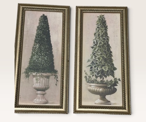 Pair topiary panel - topiary, art