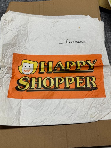 Vintage happy shopper paper - happy,