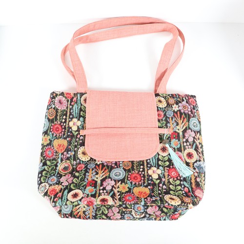 Floral colourful tote shoulder - floral,