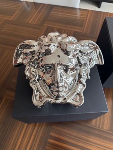 Versace medusa silver vase - medusa,
