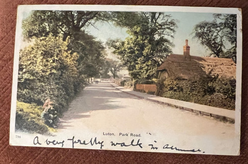 Antique postcard luton park - postcard, rd