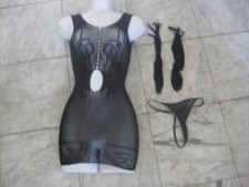 New BLACK stripper dress Semi
